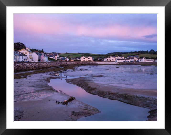 Instow Quay at Sunset Framed Mounted Print by Tony Twyman