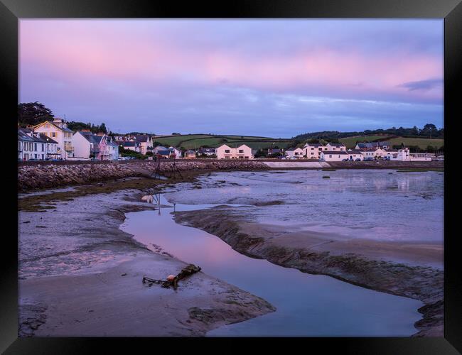 Instow Quay at Sunset Framed Print by Tony Twyman