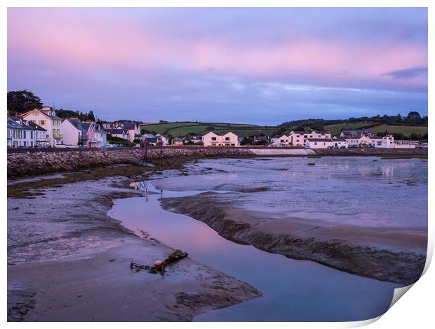 Instow Quay at Sunset Print by Tony Twyman