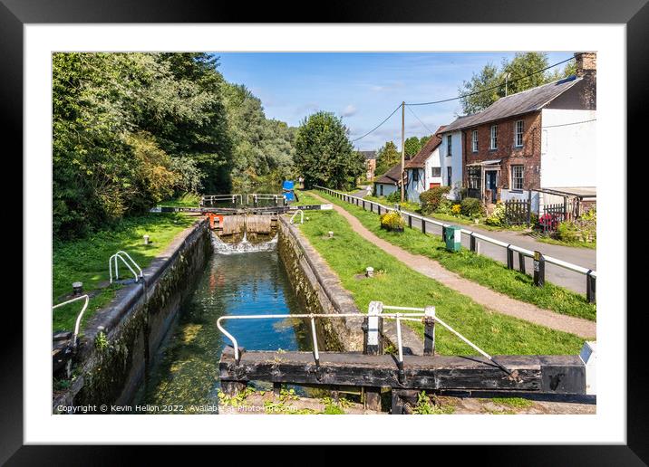Dudswell Lock 48, Grand Union Canal, Framed Mounted Print by Kevin Hellon