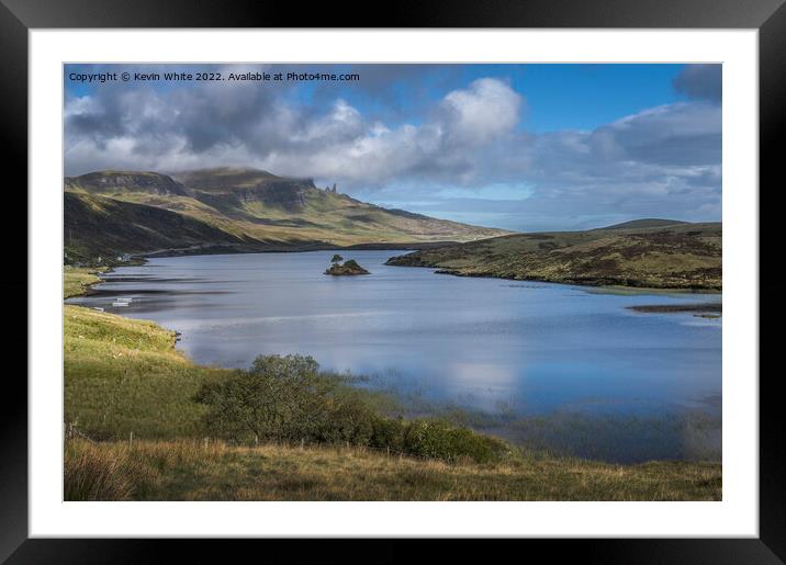 Loch and Old Man of Storr Framed Mounted Print by Kevin White