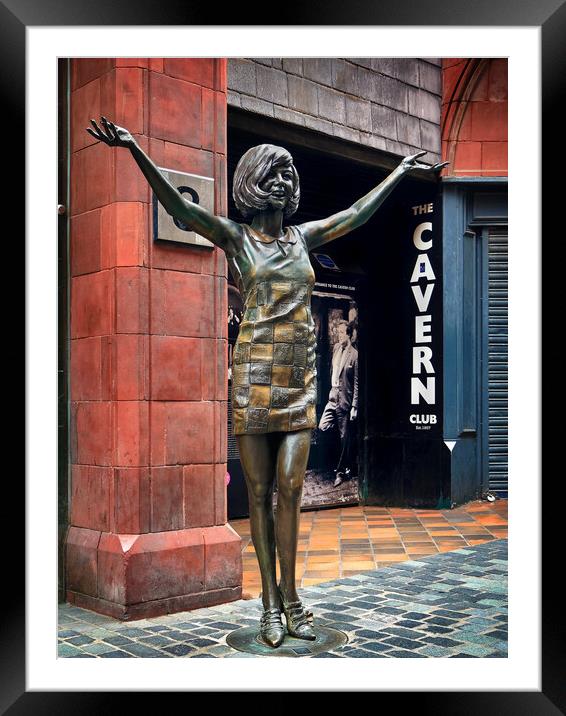 Cilla outside the Cavern Framed Mounted Print by Darren Galpin