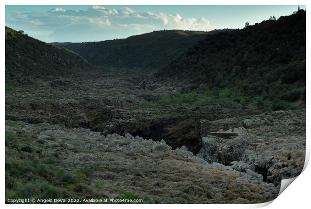 Pulo do Lobo Valley Print by Angelo DeVal