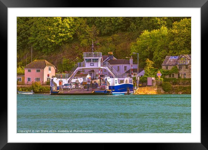 Dartmouth to Kingswear Ferry  Framed Mounted Print by Ian Stone