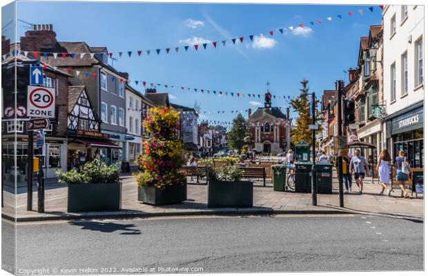 Hart Street, Henley on Thames, Canvas Print by Kevin Hellon