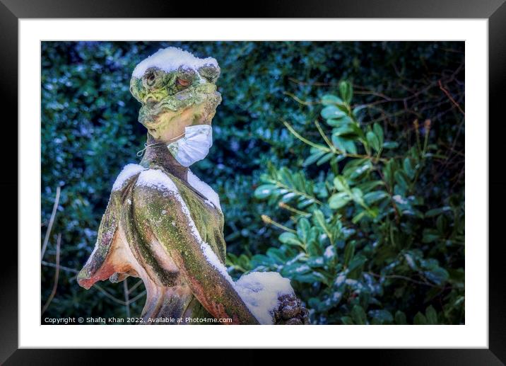 The Statue of Flora at Corporation Park, Blackburn Framed Mounted Print by Shafiq Khan