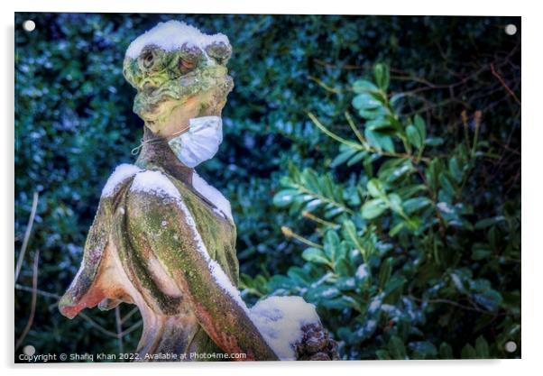 The Statue of Flora at Corporation Park, Blackburn Acrylic by Shafiq Khan