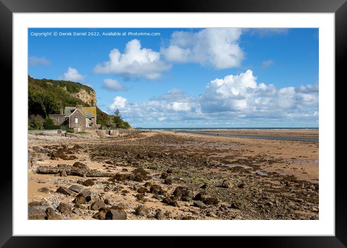 Serene Heaven in Red Wharf Bay Framed Mounted Print by Derek Daniel