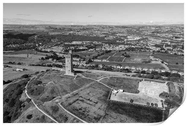 Castle Hill Victoria Tower Print by Apollo Aerial Photography