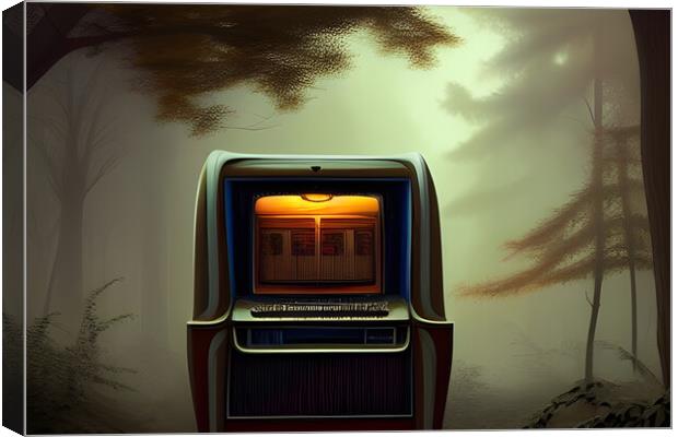 Abstract Jukebox Canvas Print by Picture Wizard