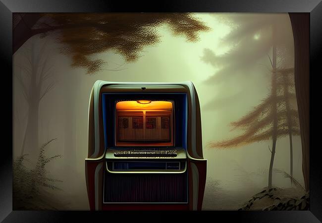 Abstract Jukebox Framed Print by Picture Wizard