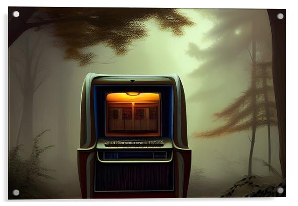 Abstract Jukebox Acrylic by Picture Wizard