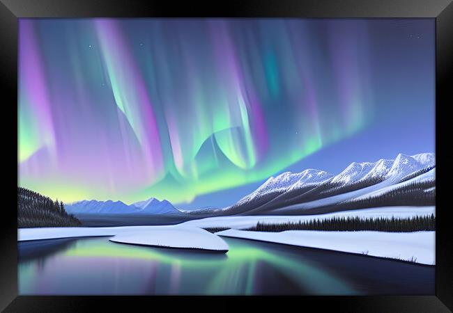 Aurora Borealis Framed Print by Picture Wizard