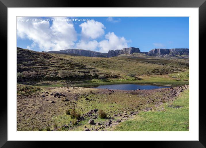 Secret view of Quiraing Framed Mounted Print by Kevin White