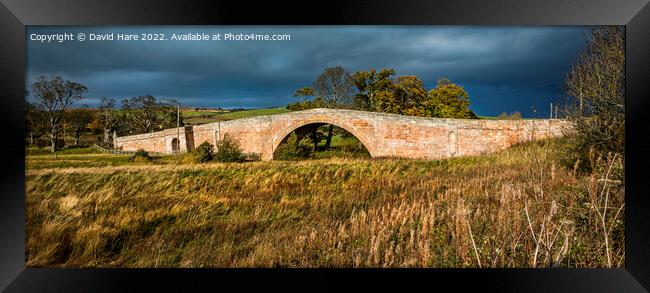 River Till Bridge, Northumberland. Framed Print by David Hare