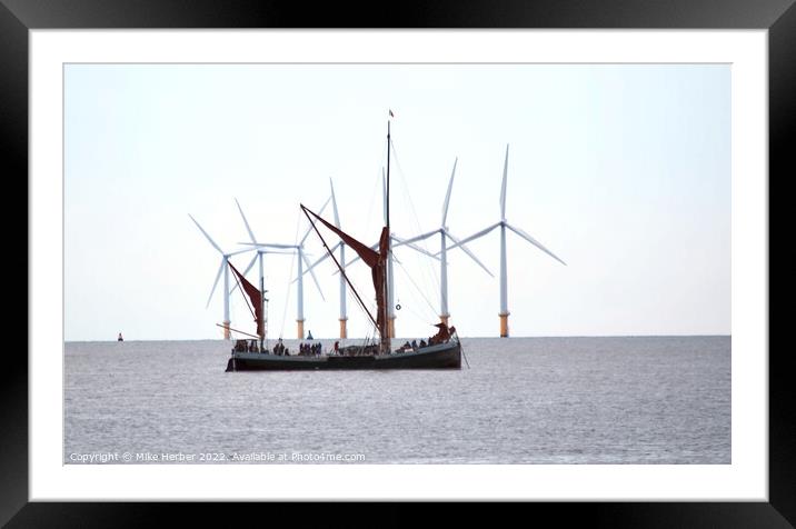 Powered by wind Framed Mounted Print by Mike Herber