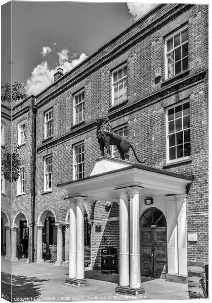 The Red Lion, symbol of High Wycombe, Canvas Print by Kevin Hellon