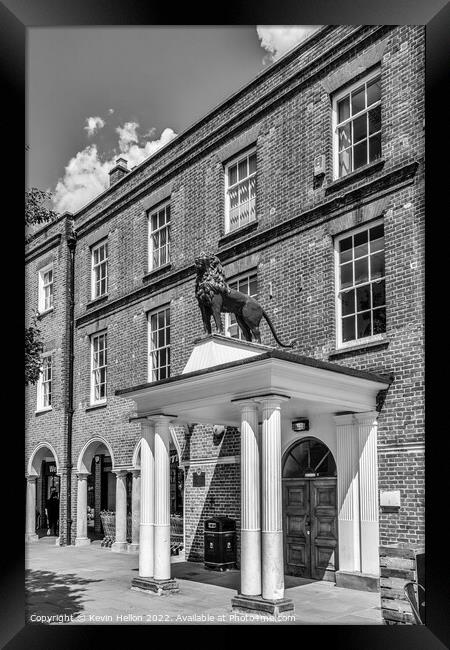 The Red Lion, symbol of High Wycombe, Framed Print by Kevin Hellon