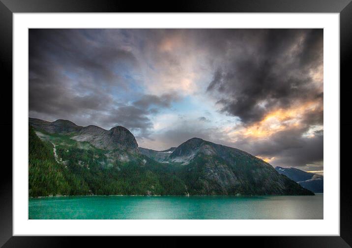 Tracy Arm Fjord Framed Mounted Print by Ceri Jones