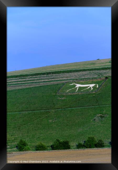 The Alton Barnes white horse Framed Print by Paul Chambers