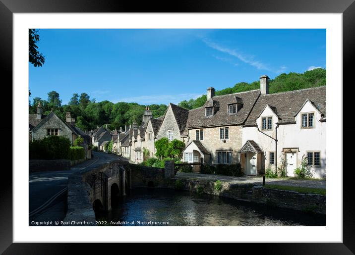 Enchanting Castle Coombe Framed Mounted Print by Paul Chambers