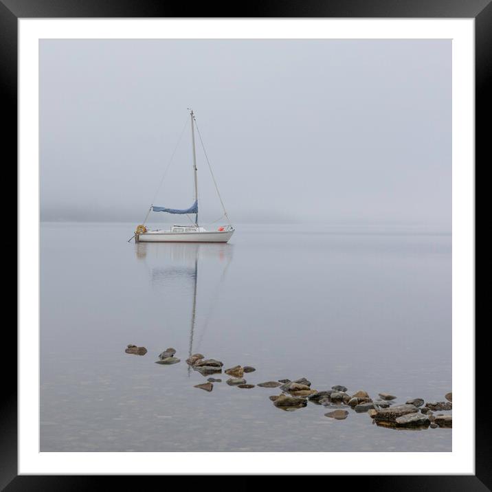 Boat on Loch Tay Framed Mounted Print by paul green