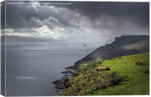Storm clouds on the Isle of Skye Canvas Print by Kevin White