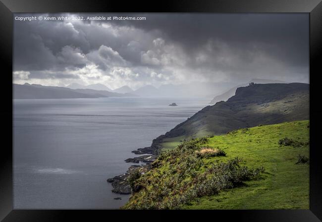 Storm clouds on the Isle of Skye Framed Print by Kevin White