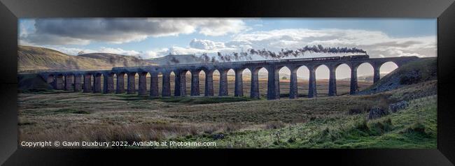 Britannia Crossing Ribblehead Viaduct Framed Print by Gavin Duxbury