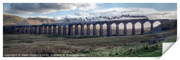 Britannia Crossing Ribblehead Viaduct Print by Gavin Duxbury