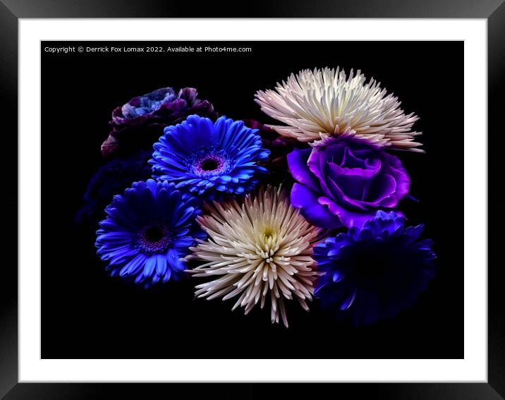 Flowers Framed Mounted Print by Derrick Fox Lomax