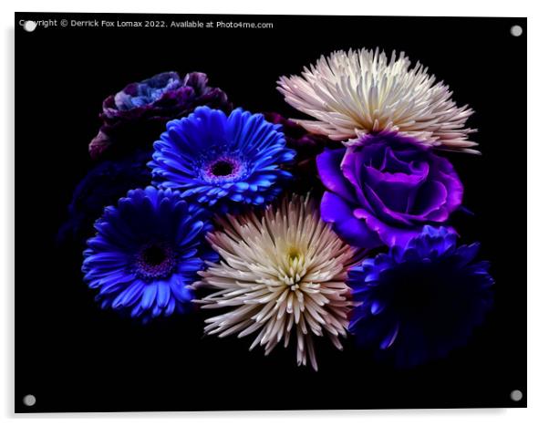 Flowers Acrylic by Derrick Fox Lomax