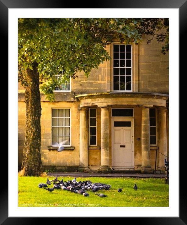 Morning View of a Georgian Building  Framed Mounted Print by Rowena Ko