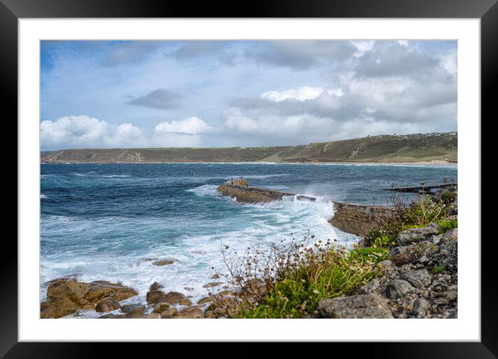  Sennen Cove,Cornwall Framed Mounted Print by kathy white