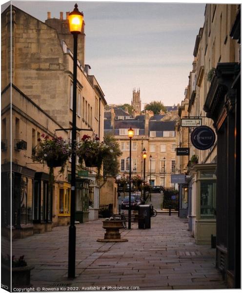 Morning view of Margaret's Buildings Canvas Print by Rowena Ko