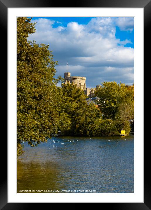 Windsor Castle | River Thames | Windsor Framed Mounted Print by Adam Cooke
