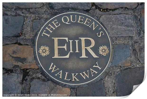 The Queen's Walkway | Windsor Print by Adam Cooke