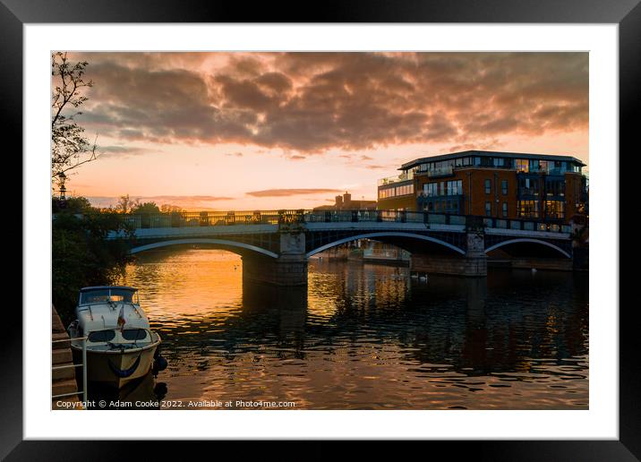 River Thames Sunset | Windsor Framed Mounted Print by Adam Cooke