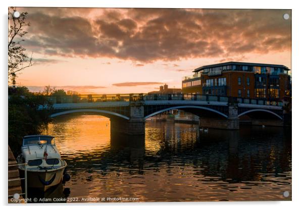 River Thames Sunset | Windsor Acrylic by Adam Cooke
