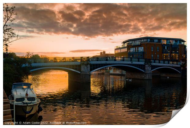 River Thames Sunset | Windsor Print by Adam Cooke