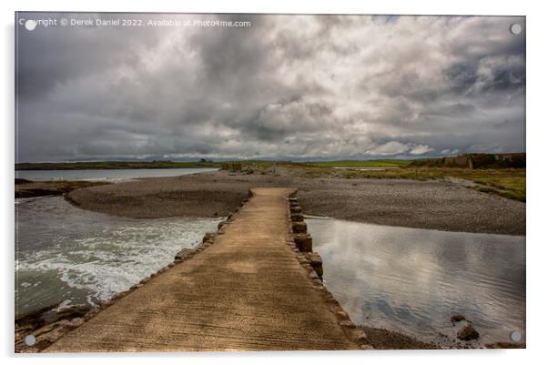 Bryn Aber, Cemlyn Bay, Anglesey Acrylic by Derek Daniel