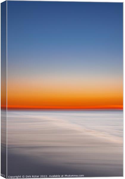 Sunset on Juist Canvas Print by Dirk Rüter