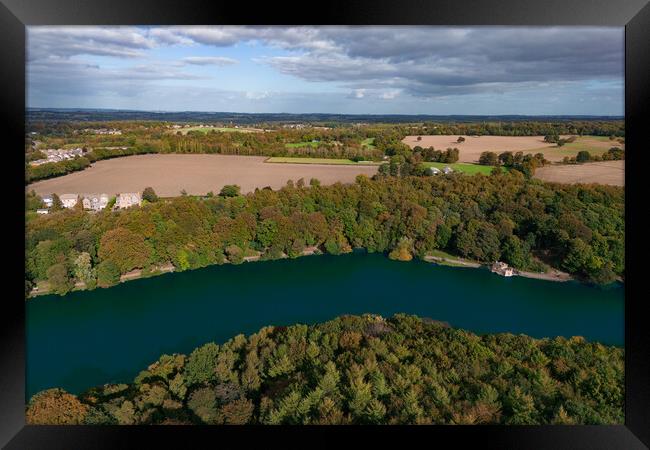 Newmillerdam Framed Print by Apollo Aerial Photography