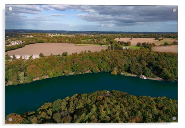 Newmillerdam Acrylic by Apollo Aerial Photography