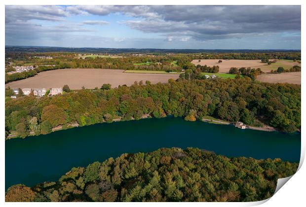 Newmillerdam Print by Apollo Aerial Photography