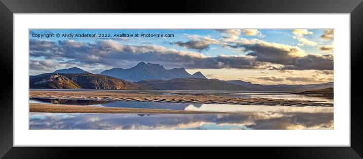 North Scotland Landscape Framed Mounted Print by Andy Anderson