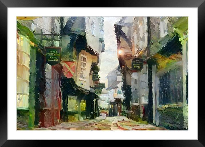 Abstract Shambles Framed Mounted Print by Picture Wizard