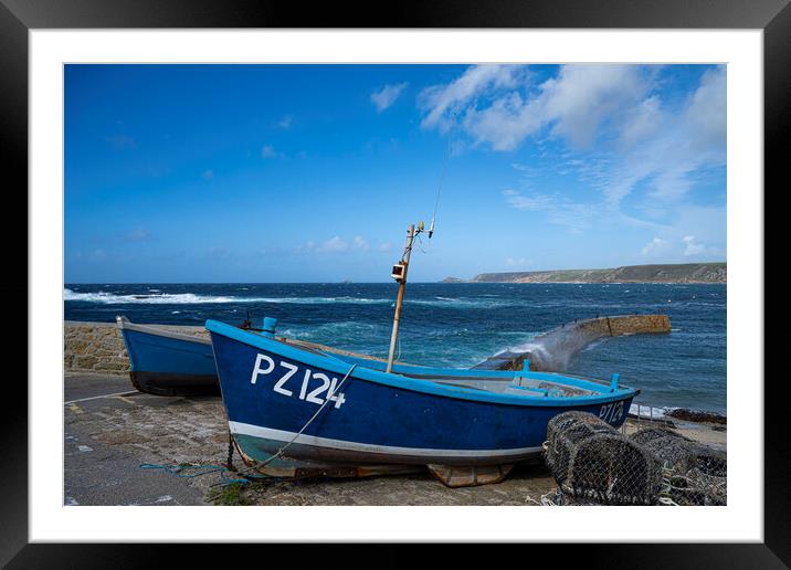  Sennen Cove Cornwall, Framed Mounted Print by kathy white