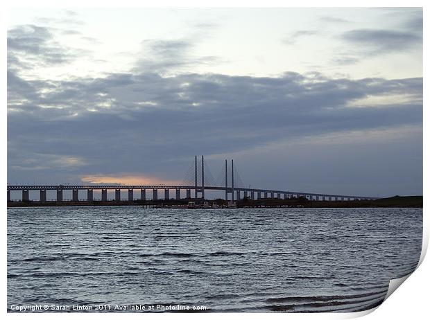 Öresund Bridge, Sweden Print by Sarah Osterman