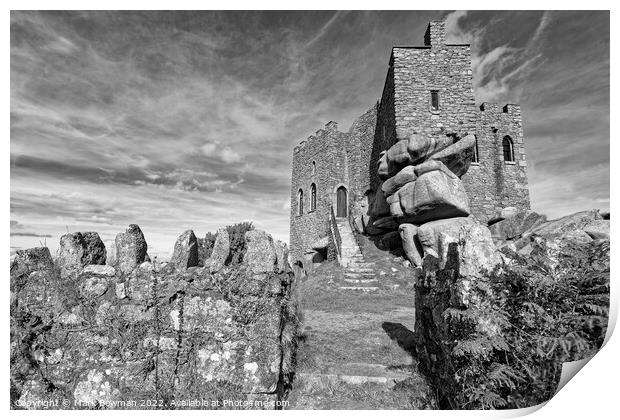 Carn Brea Castle Print by Mark Bowman